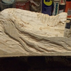 sculpture de tilleul